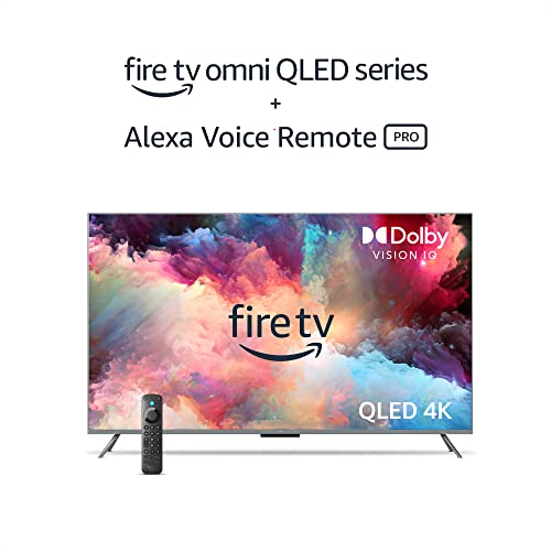 Amazon Fire TV 43" Omni QLED Series 4K UHD smart TV, Dolby Vision IQ, Fire TV Ambient Experience, hands-free with Alexa