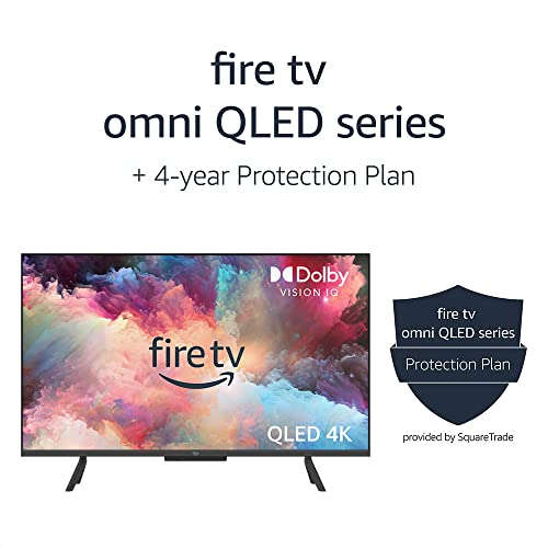 Amazon Fire TV 43" Omni QLED Series 4K UHD smart TV, Dolby Vision IQ, Fire TV Ambient Experience, hands-free with Alexa