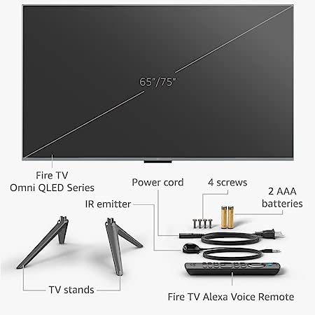 Amazon Fire TV 43" Omni QLED Series 4K UHD smart TV, Dolby Vision IQ, Fire TV Ambient Experience, hands-free with Alexa