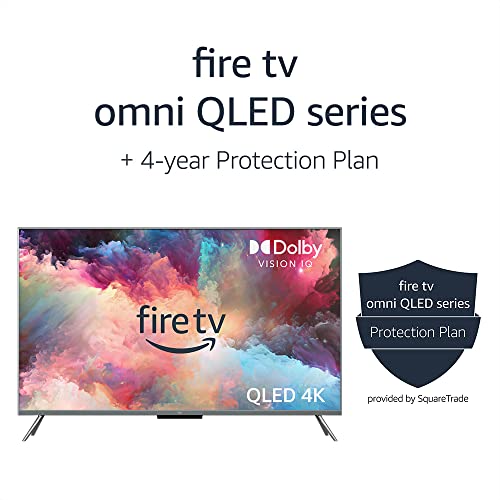 Amazon Fire TV 43" Omni QLED Series 4K UHD smart TV, Dolby Vision IQ, Fire TV Ambient Experience, hands-free with Alexa