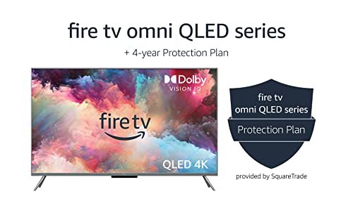 Amazon Fire TV 43" Omni QLED Series 4K UHD smart TV, Dolby Vision IQ, Fire TV Ambient Experience, hands-free with Alexa