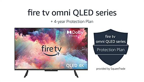 Amazon Fire TV 43" Omni QLED Series 4K UHD smart TV, Dolby Vision IQ, Fire TV Ambient Experience, hands-free with Alexa