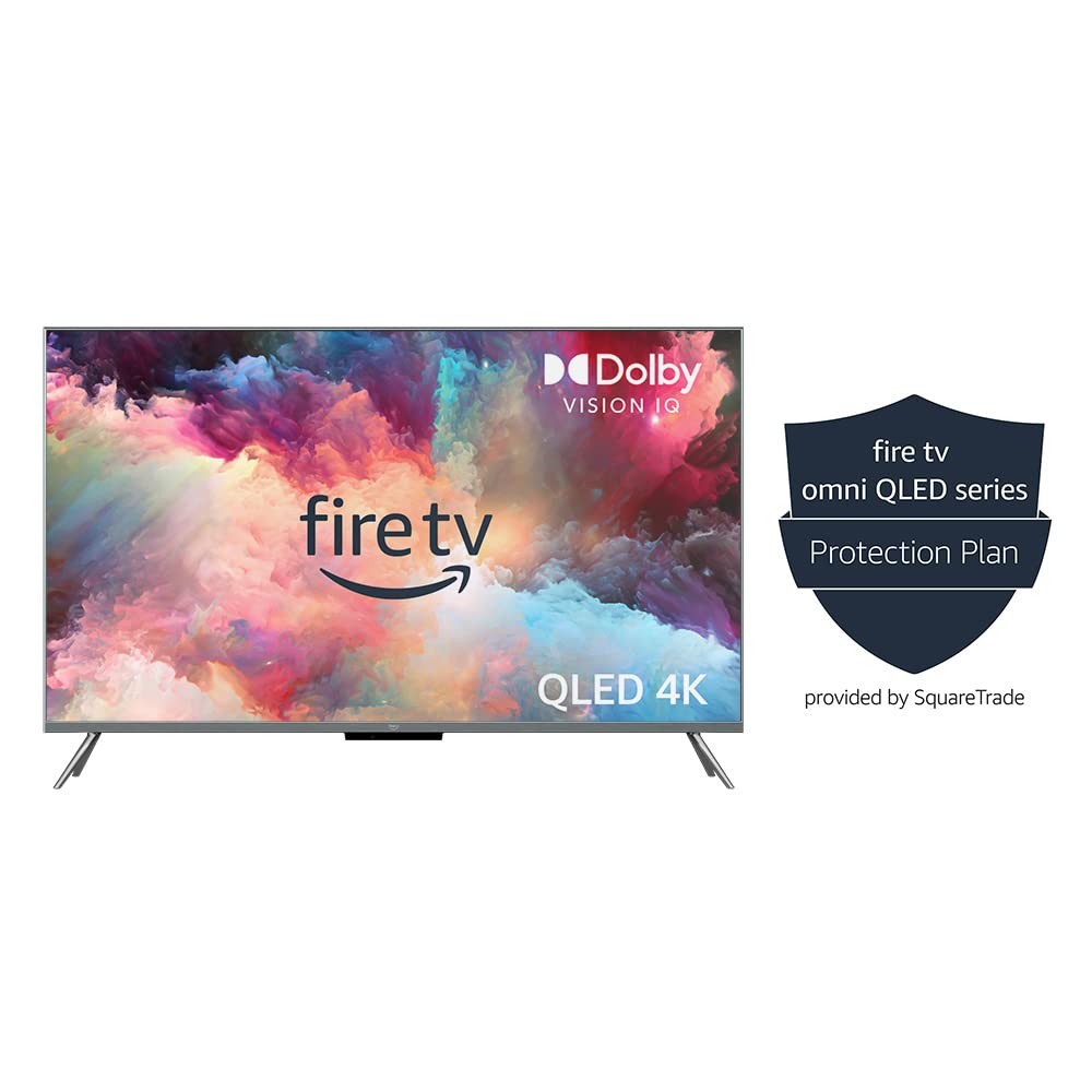 Amazon Fire TV 43" Omni QLED Series 4K UHD smart TV, Dolby Vision IQ, Fire TV Ambient Experience, hands-free with Alexa