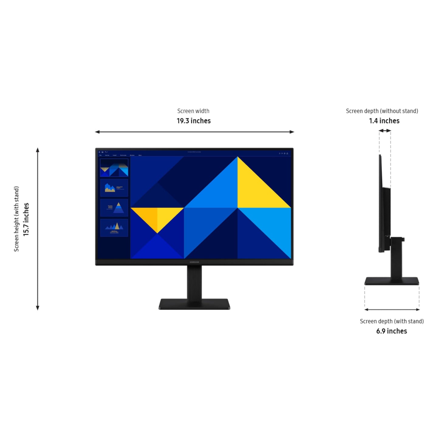 SAMSUNG 24" (S30GD) Essential Monitor with IPS Panel and Tilt Only Stand, 100Hz Refresh Rate, Ergonomic Design, Advanced Eye Care, Game Mode, LS24D304GANXZA