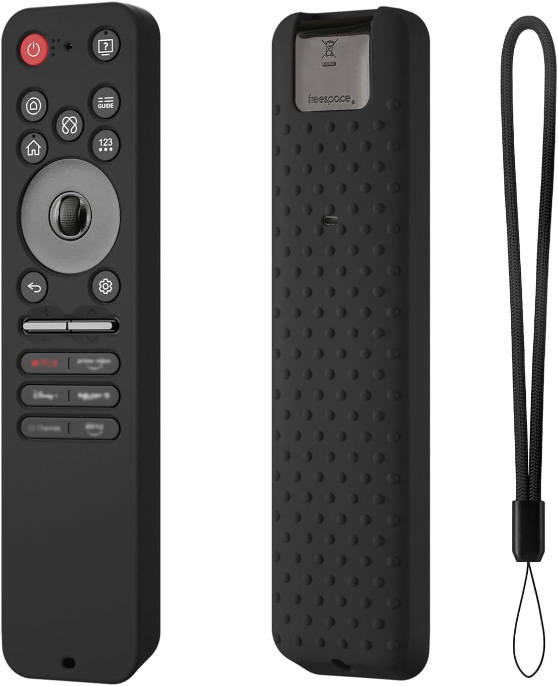 Silicone Cover for LG MR25GA Protective Case Compatible with 2025 LG OLED Smart TV C5 B5 G5 M5 Series Remote MR25GA Cover (Black)