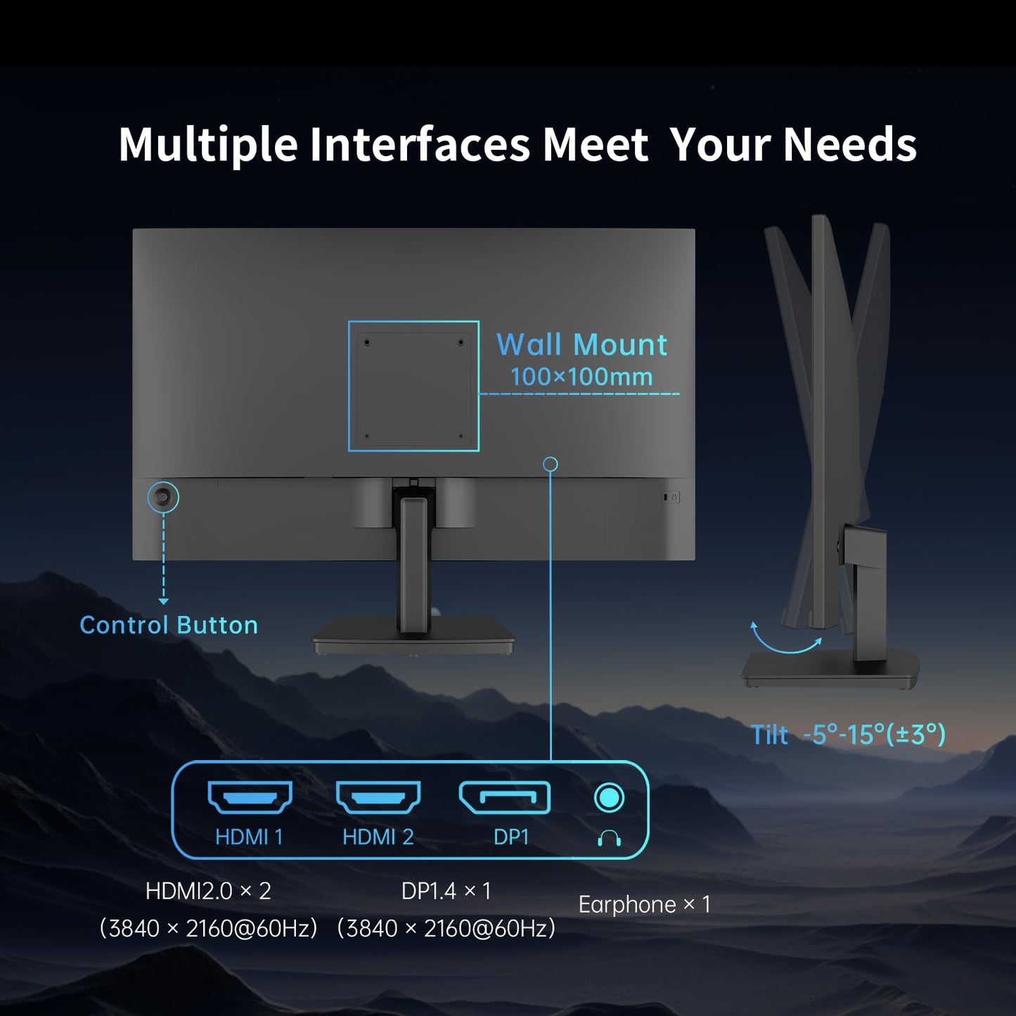 32 Inch 4K Smart Monitor with Google TV System UHD 3440x2560P Hey Google Voice Remote Netflix Licensed Dolby Audio HDR KVM Technology WiFi Bluetooth 65W PD Type C Fast Charger VESA Support