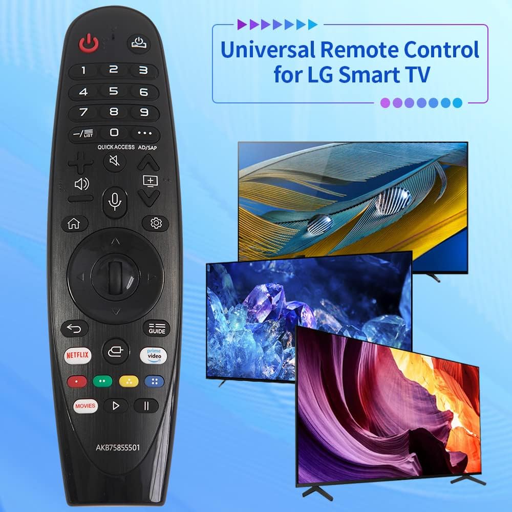 Voice Magic Remote AKB75855501 for LG OLED QNED NanoCell Webos Smart TV Magic Remote Control Replacement AN-MR20GA MR19BA MR18BA MR650A, with Pointer Function