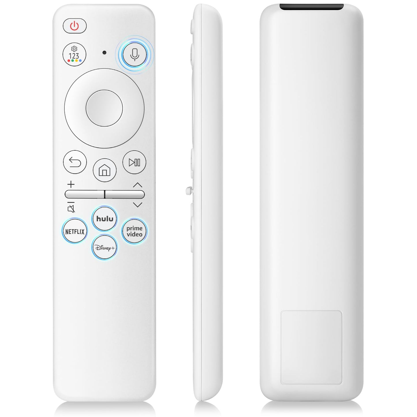 Rechargeable Voice Remote for Samsung-TV-Remote-Control-Replacement Compatible with Samsung Smart Solar Frame QLED Curved Crystal UHD OLED TVs