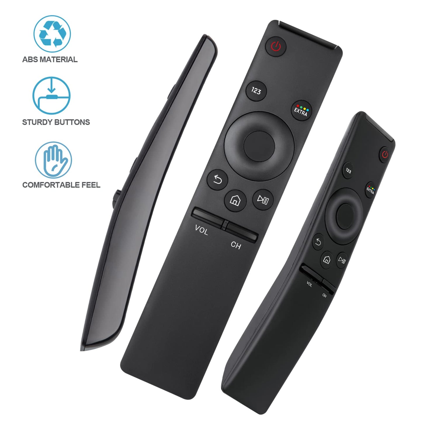 Rechargeable Voice Remote for Samsung-TV-Remote-Control-Replacement Compatible with Samsung Smart Solar Frame QLED Curved Crystal UHD OLED TVs