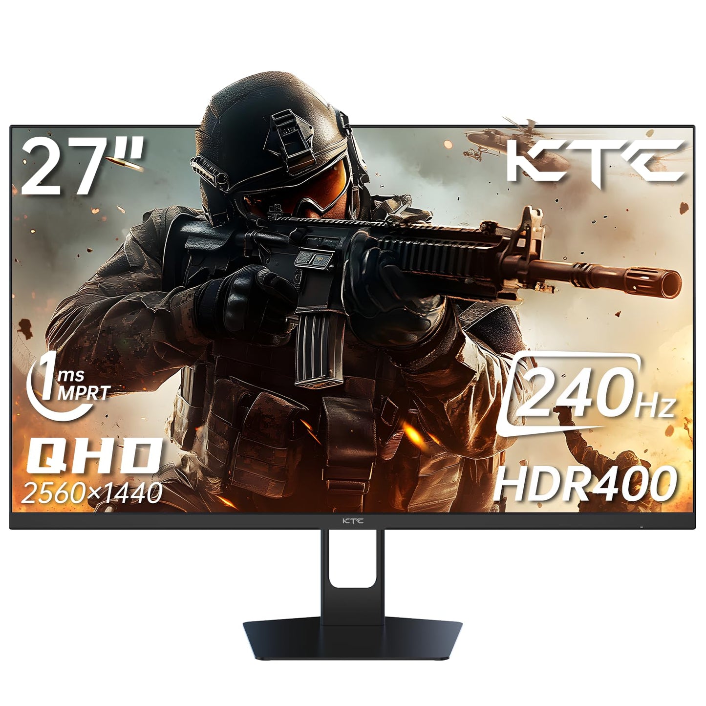 32 Inch 4K Smart Monitor with Google TV System UHD 3440x2560P Hey Google Voice Remote Netflix Licensed Dolby Audio HDR KVM Technology WiFi Bluetooth 65W PD Type C Fast Charger VESA Support