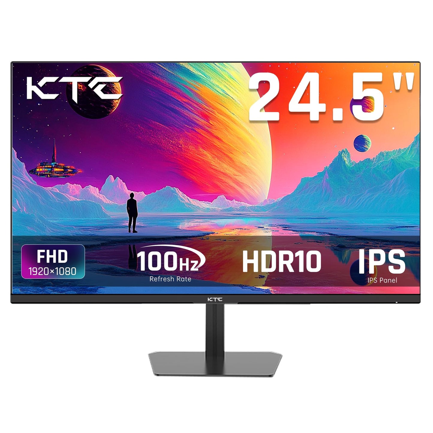 32 Inch 4K Smart Monitor with Google TV System UHD 3440x2560P Hey Google Voice Remote Netflix Licensed Dolby Audio HDR KVM Technology WiFi Bluetooth 65W PD Type C Fast Charger VESA Support