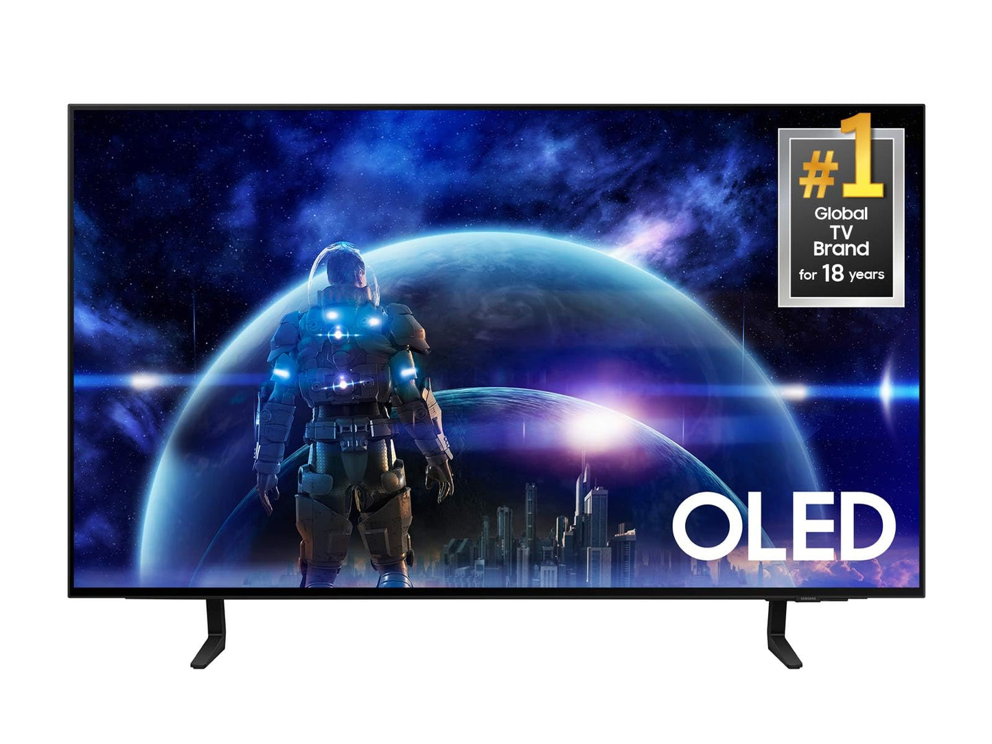 SAMSUNG 77-Inch Class OLED 4K S90D Series HDR+ Smart TV w/Dolby Atmos, Object Tracking Sound Lite, Motion Xcelerator, Real Depth Enhancer, 4K AI Upscaling, Alexa Built-in (QN77S90D, 2024 Model)