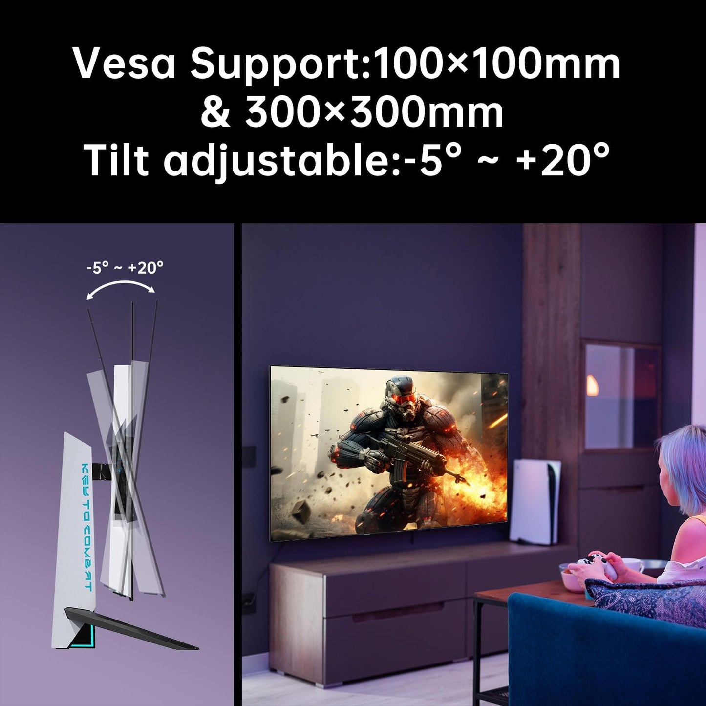 32 Inch 4K Smart Monitor with Google TV System UHD 3440x2560P Hey Google Voice Remote Netflix Licensed Dolby Audio HDR KVM Technology WiFi Bluetooth 65W PD Type C Fast Charger VESA Support