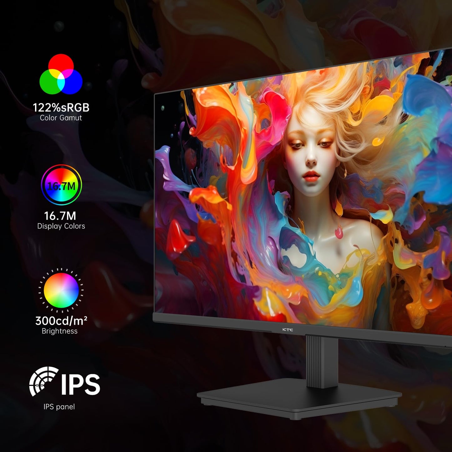32 Inch 4K Smart Monitor with Google TV System UHD 3440x2560P Hey Google Voice Remote Netflix Licensed Dolby Audio HDR KVM Technology WiFi Bluetooth 65W PD Type C Fast Charger VESA Support