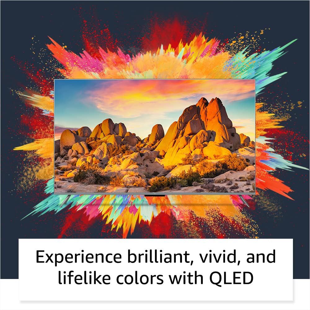 Amazon Fire TV 43" Omni QLED Series 4K UHD smart TV, Dolby Vision IQ, Fire TV Ambient Experience, hands-free with Alexa