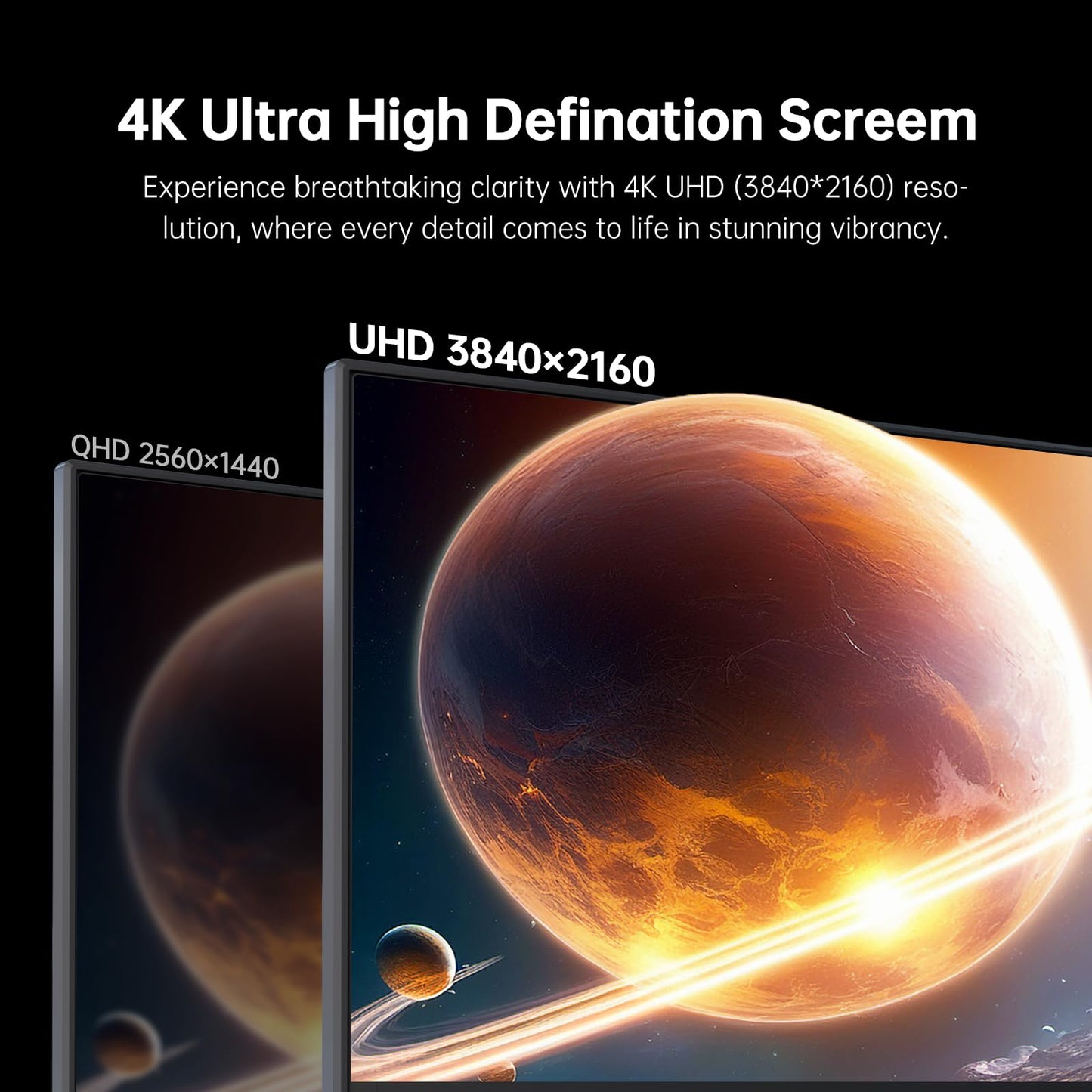 32 Inch 4K Smart Monitor with Google TV System UHD 3440x2560P Hey Google Voice Remote Netflix Licensed Dolby Audio HDR KVM Technology WiFi Bluetooth 65W PD Type C Fast Charger VESA Support