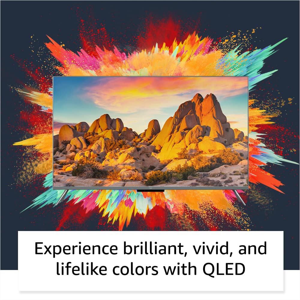 Amazon Fire TV 43" Omni QLED Series 4K UHD smart TV, Dolby Vision IQ, Fire TV Ambient Experience, hands-free with Alexa