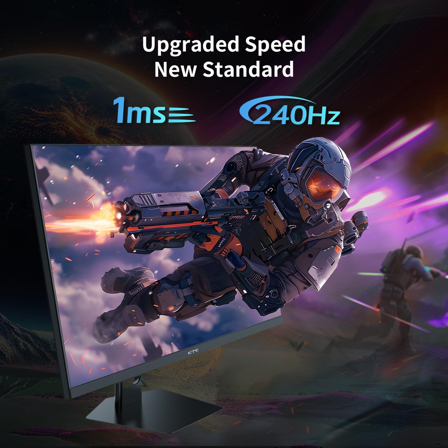 32 Inch 4K Smart Monitor with Google TV System UHD 3440x2560P Hey Google Voice Remote Netflix Licensed Dolby Audio HDR KVM Technology WiFi Bluetooth 65W PD Type C Fast Charger VESA Support