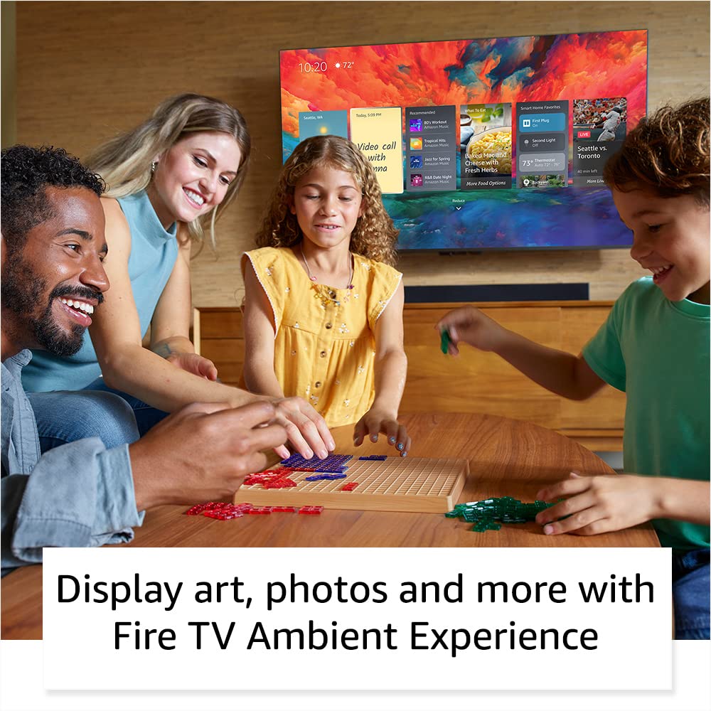 Amazon Fire TV 43" Omni QLED Series 4K UHD smart TV, Dolby Vision IQ, Fire TV Ambient Experience, hands-free with Alexa