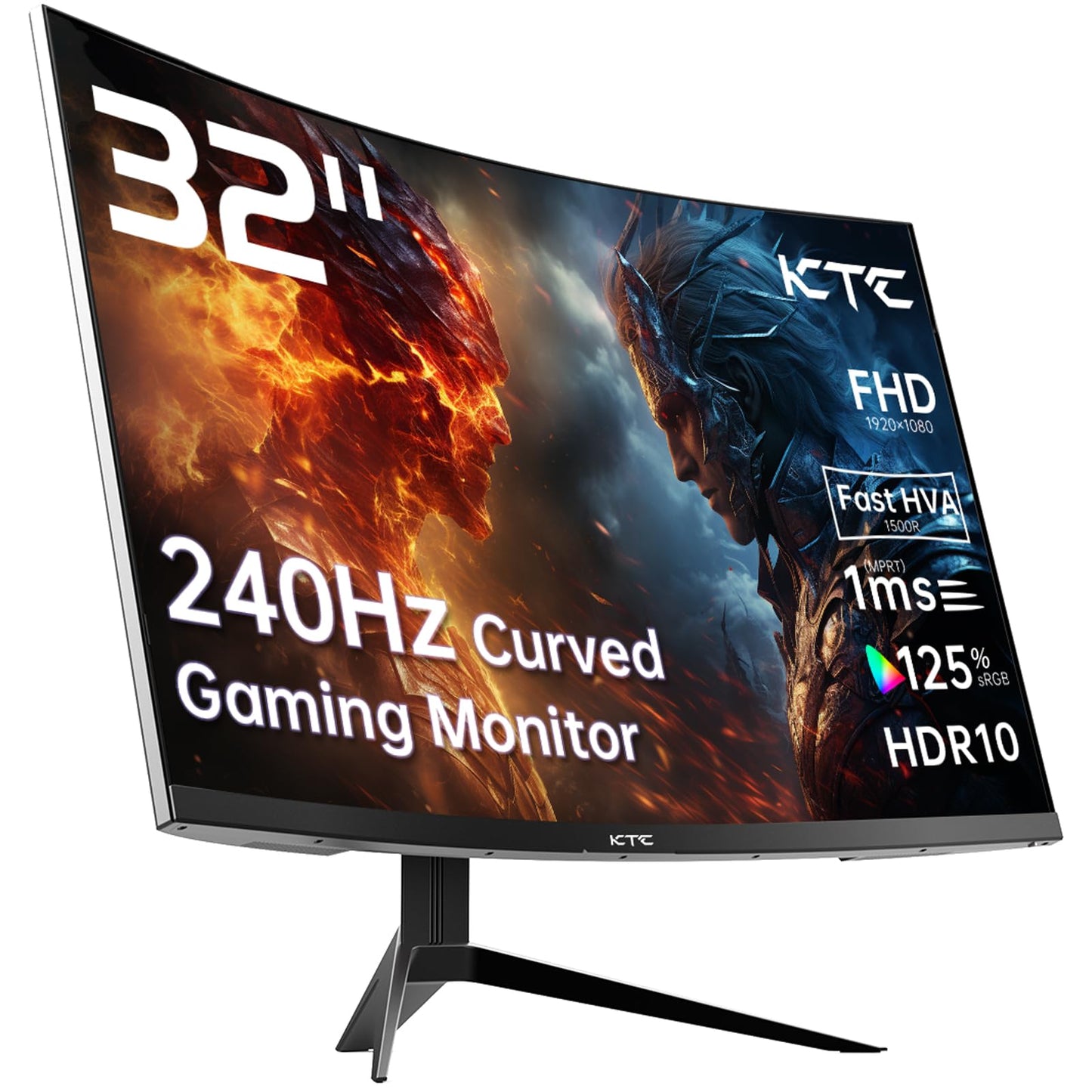 32 Inch 4K Smart Monitor with Google TV System UHD 3440x2560P Hey Google Voice Remote Netflix Licensed Dolby Audio HDR KVM Technology WiFi Bluetooth 65W PD Type C Fast Charger VESA Support