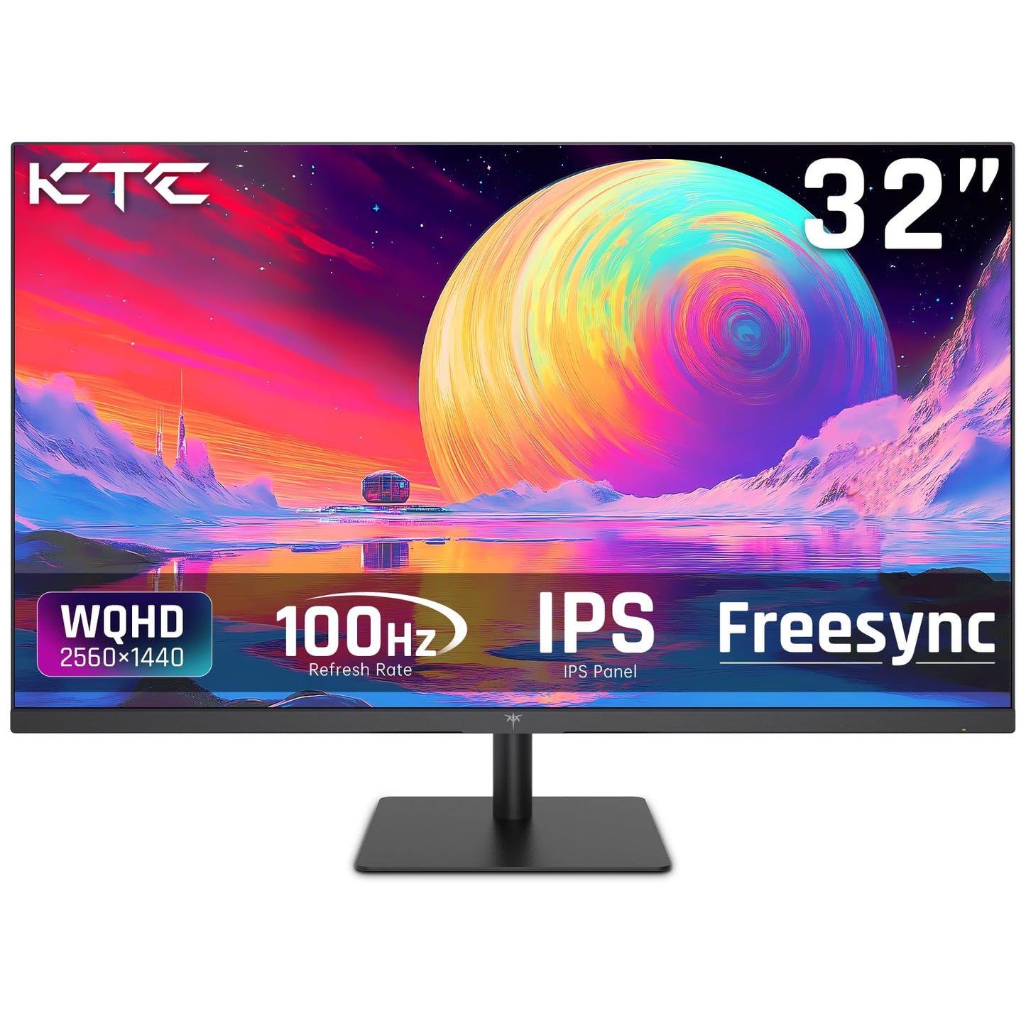 32 Inch 4K Smart Monitor with Google TV System UHD 3440x2560P Hey Google Voice Remote Netflix Licensed Dolby Audio HDR KVM Technology WiFi Bluetooth 65W PD Type C Fast Charger VESA Support