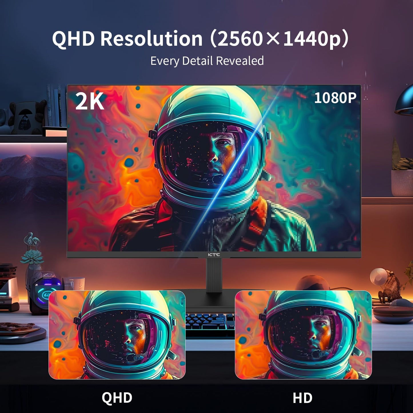 32 Inch 4K Smart Monitor with Google TV System UHD 3440x2560P Hey Google Voice Remote Netflix Licensed Dolby Audio HDR KVM Technology WiFi Bluetooth 65W PD Type C Fast Charger VESA Support