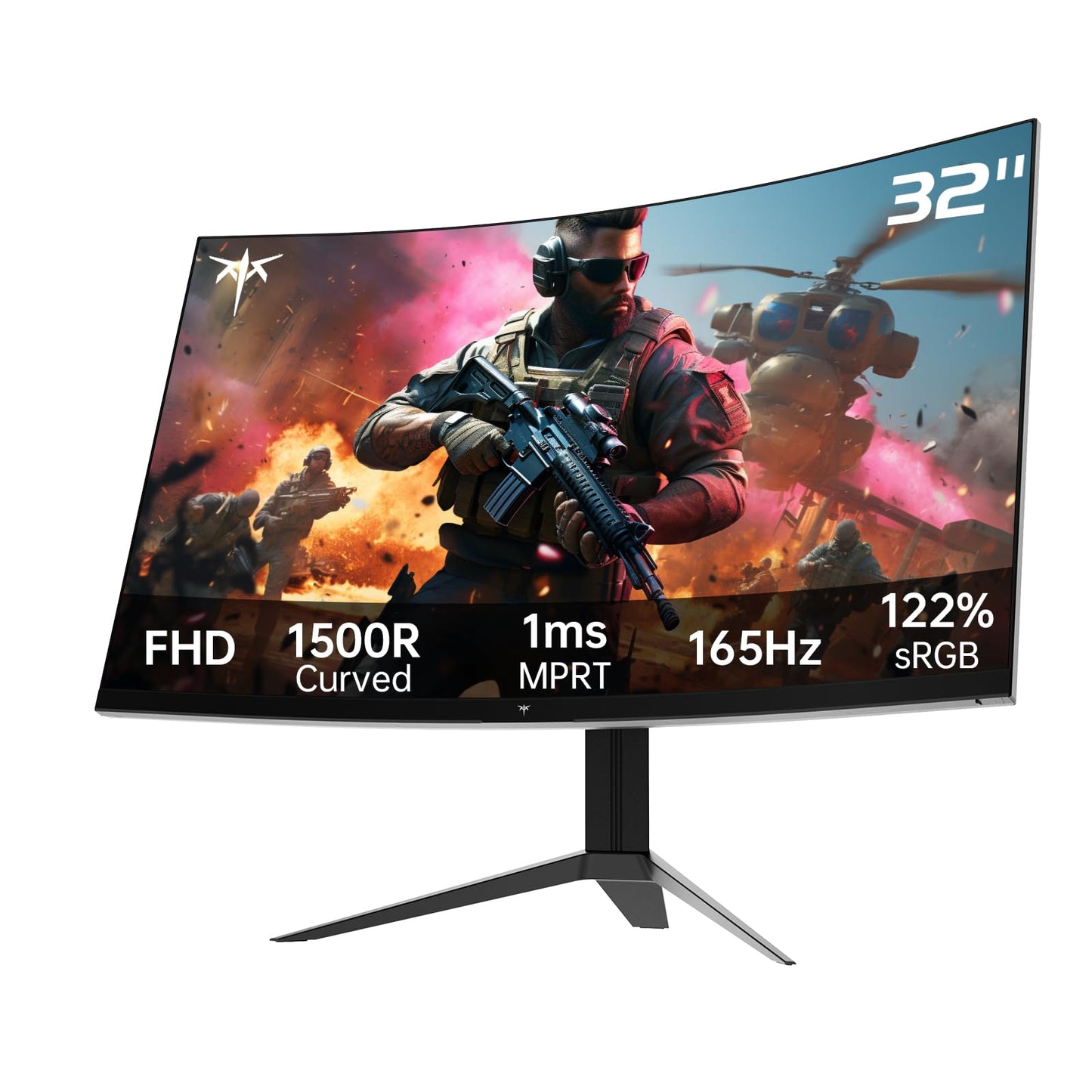 32 Inch 4K Smart Monitor with Google TV System UHD 3440x2560P Hey Google Voice Remote Netflix Licensed Dolby Audio HDR KVM Technology WiFi Bluetooth 65W PD Type C Fast Charger VESA Support