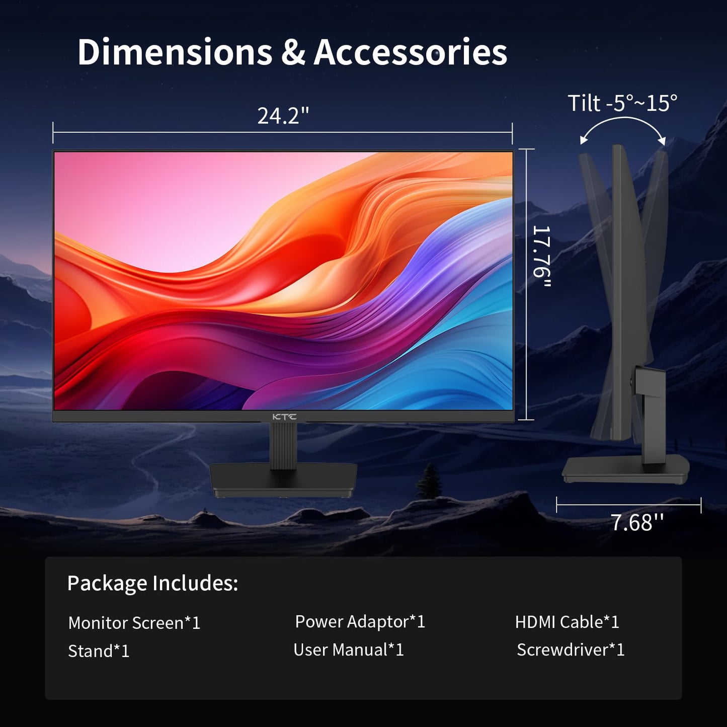 32 Inch 4K Smart Monitor with Google TV System UHD 3440x2560P Hey Google Voice Remote Netflix Licensed Dolby Audio HDR KVM Technology WiFi Bluetooth 65W PD Type C Fast Charger VESA Support
