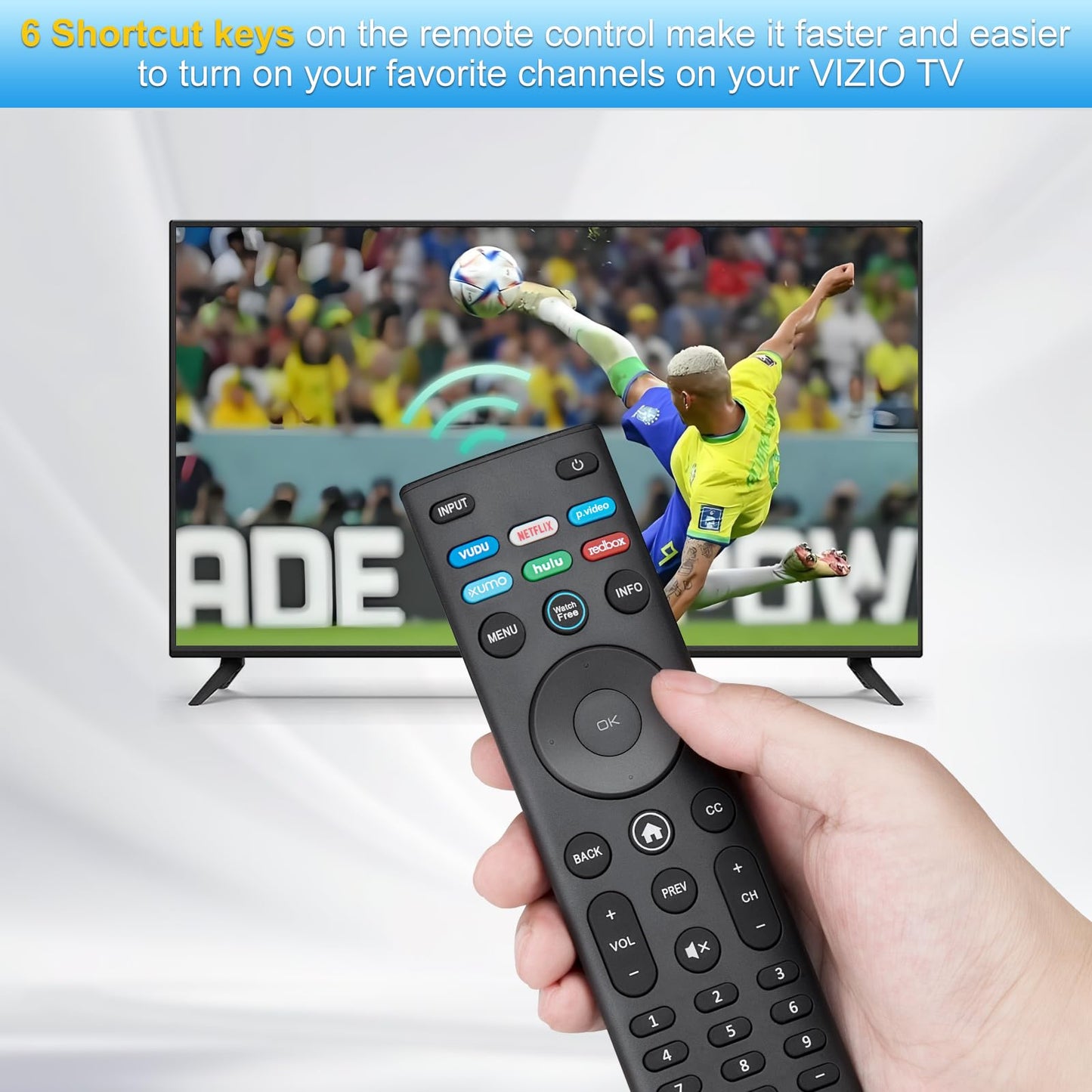 Rechargeable Voice Remote for Samsung-TV-Remote-Control-Replacement Compatible with Samsung Smart Solar Frame QLED Curved Crystal UHD OLED TVs