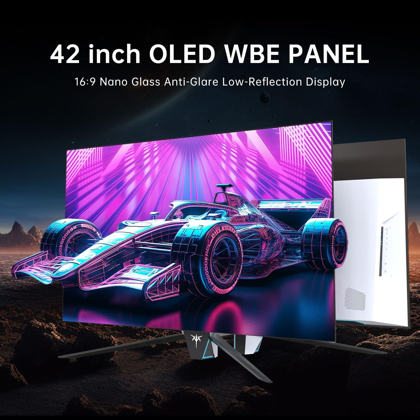 32 Inch 4K Smart Monitor with Google TV System UHD 3440x2560P Hey Google Voice Remote Netflix Licensed Dolby Audio HDR KVM Technology WiFi Bluetooth 65W PD Type C Fast Charger VESA Support
