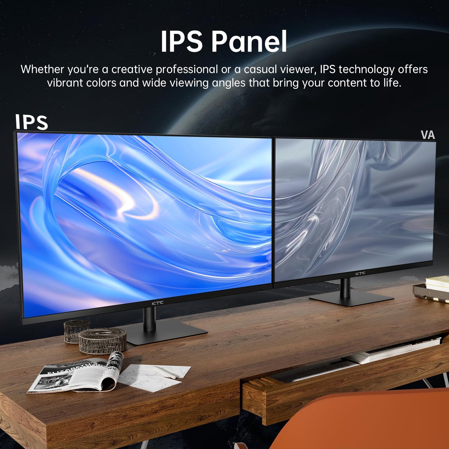 32 Inch 4K Smart Monitor with Google TV System UHD 3440x2560P Hey Google Voice Remote Netflix Licensed Dolby Audio HDR KVM Technology WiFi Bluetooth 65W PD Type C Fast Charger VESA Support